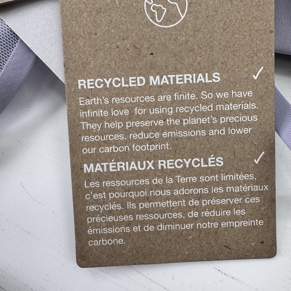 On Cloud Active Sports Bra Women Sz Large Lavender athletic yoga workout NEW - Picture 6 of 9